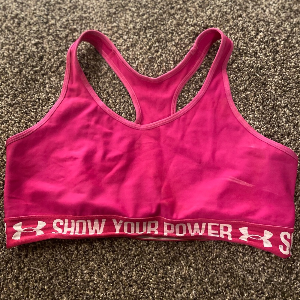 Under Armour Fuchsia Sports Bra